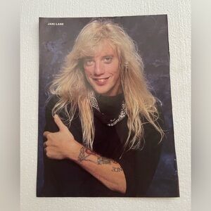 Vintage Rock Star Pinup of Warrant’s Jani Lane